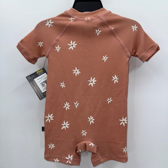 NWT Gerber Modern Moments Toddler Rashguard One-Piece Swimsuit 6/9m - Picture 2 of 8